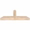 Ekena Millwork Portland Smooth Timber Gable Bracket, Douglas Fir, 36"W x 15"H x 3 1/2"D x 3 1/2"F, 10/12 Pitch GBW036X15X0404POR00SDF - alternate 3